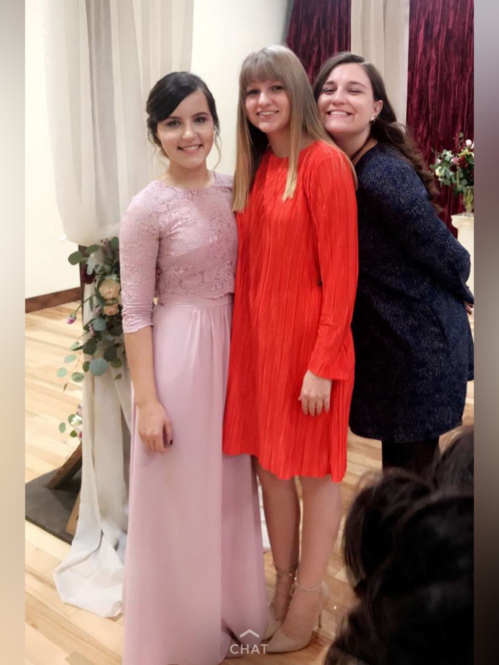 Dusty pink strapless maxi bridesmaid dress - Picture 7 of 7